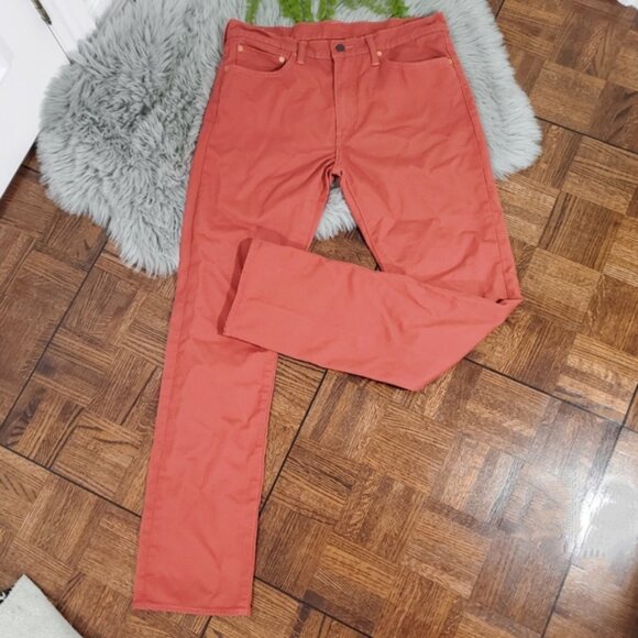 LEVI'S #513 Limited Edition Slim Straight Salmon Jeans - Picture 4 of 16